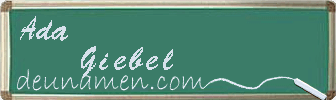 Ada Giebel Visitenkarte